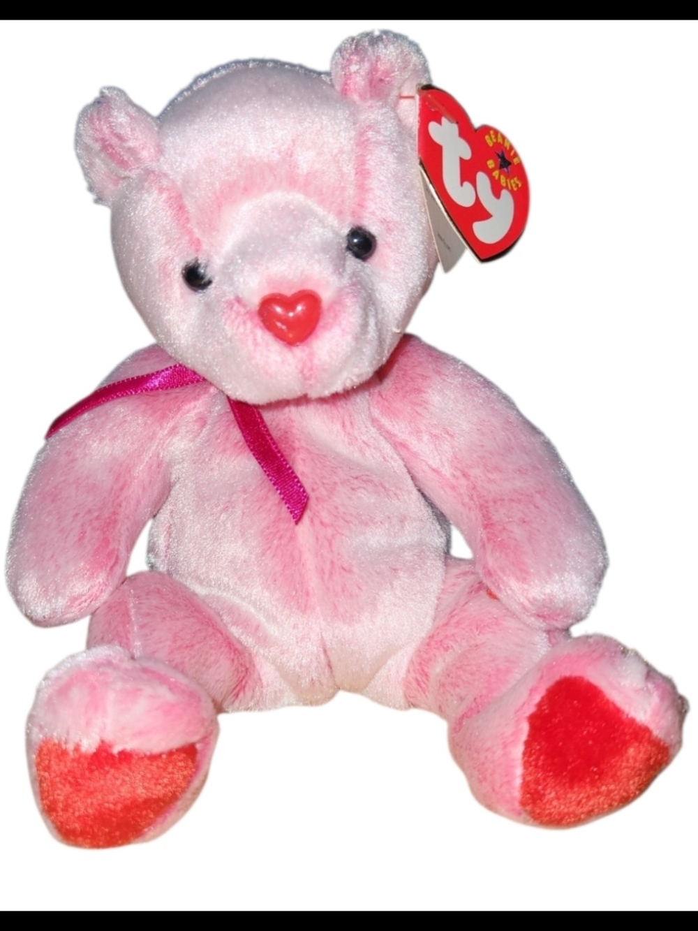 Ty Beanie Baby - ROMANCE the Bear 7" NEW MWMTs Plush Stuffed Animal Toy
